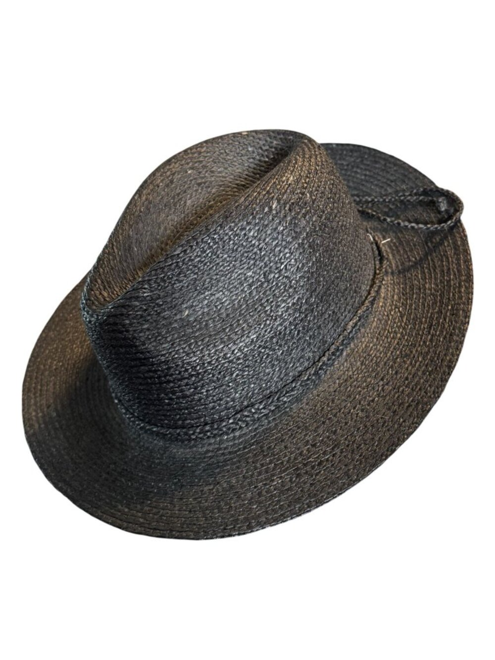 Callanan Resort Black Straw Fedora Sun Hat European Designer American Style Exce - Picture 9 of 9
